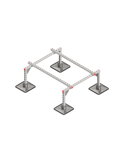 Опорная конструкция для установки оборудования TECHNORAPTOR STEELFOOT 1000х1200 КМ-профиль (KM-TR-STF-SSEI-1000-1200) в Благовещенске Системы видеонаблюдения Pintop.ru