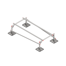 Опорная конструкция для установки оборудования TECHNORAPTOR STEELFOOT 1000х2000 тип 1 HD КМ-профиль (KM-TR-STF-SSEI-1000-2000-1 HD)