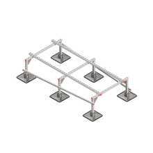 Опорная конструкция для установки оборудования TECHNORAPTOR STEELFOOT 1000х2000 тип 2 КМ-профиль (KM-TR-STF-SSEI-1000-2000-2)