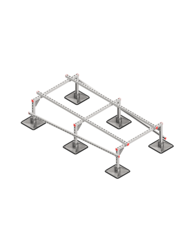 Опорная конструкция для установки оборудования TECHNORAPTOR STEELFOOT 1000х2000 тип 2 HD КМ-профиль (KM-TR-STF-SSEI-1000-2000-2 HD) в Благовещенске Системы видеонаблюдения Pintop.ru