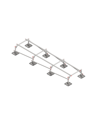 Опорная конструкция для установки оборудования TECHNORAPTOR STEELFOOT 1000х4000 КМ-профиль (KM-TR-STF-SSEI-1000-4000) в Благовещенске Системы видеонаблюдения Pintop.ru