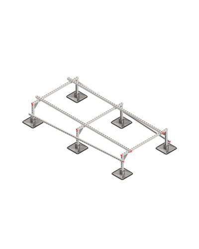 Опорная конструкция для установки оборудования TECHNORAPTOR STEELFOOT 1200х2500 КМ-профиль (KM-TR-STF-SSEI-1200-2500) в Благовещенске Системы видеонаблюдения Pintop.ru