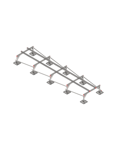 Опорная конструкция для установки оборудования TECHNORAPTOR STEELFOOT 1200х5000 тип 1 КМ-профиль (KM-TR-STF-SSEI-1200-5000-1) в Благовещенске Системы видеонаблюдения Pintop.ru