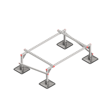 Опорная конструкция для установки оборудования TECHNORAPTOR STEELFOOT 1500х1000 тип 1 HD КМ-профиль (KM-TR-STF-SSEI-1500-1000-1 HD)