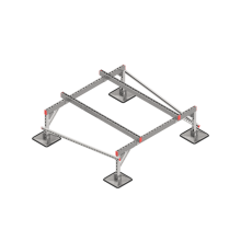 Опорная конструкция для установки оборудования TECHNORAPTOR STEELFOOT 1500х1500 тип 2 КМ-профиль (KM-TR-STF-SSEI-1500-1500-2)