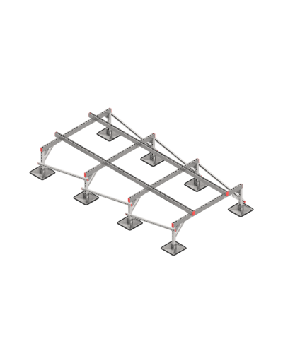 Опорная конструкция для установки оборудования TECHNORAPTOR STEELFOOT 1500х3000 тип 2 КМ-профиль (KM-TR-STF-SSEI-1500-3000-2) в Благовещенске Системы видеонаблюдения Pintop.ru