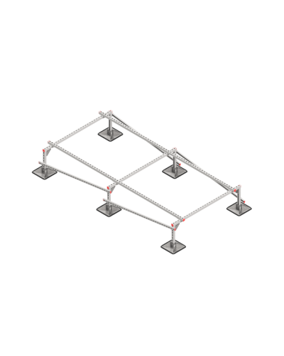 Опорная конструкция для установки оборудования TECHNORAPTOR STEELFOOT 1500х3000 тип 4 КМ-профиль (KM-TR-STF-SSEI-1500-3000-4) в Благовещенске Системы видеонаблюдения Pintop.ru