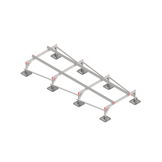 Опорная конструкция для установки оборудования TECHNORAPTOR STEELFOOT 1500х4000 тип 2 КМ-профиль (KM-TR-STF-SSEI-1500-4000-2)