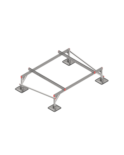 Опорная конструкция для установки оборудования TECHNORAPTOR STEELFOOT 2000х1500 тип 2 HD КМ-профиль (KM-TR-STF-SSEI-2000-1500-2 HD) в Благовещенске Системы видеонаблюдения Pintop.ru