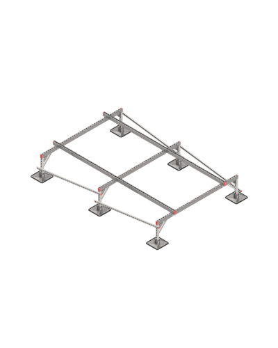 Опорная конструкция для установки оборудования TECHNORAPTOR STEELFOOT 2000х3000 тип 1 КМ-профиль (KM-TR-STF-SSEI-2000-3000-1) в Благовещенске Системы видеонаблюдения Pintop.ru