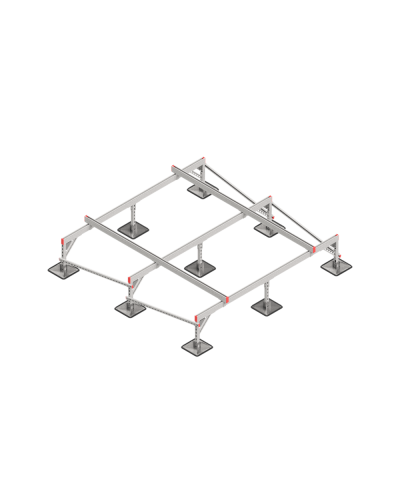 Опорная конструкция для установки оборудования TECHNORAPTOR STEELFOOT 2500х2500 HD КМ-профиль (KM-TR-STF-SSEI-2500-2500 HD) в Благовещенске Системы видеонаблюдения Pintop.ru