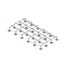 Опорная конструкция для установки оборудования TECHNORAPTOR STEELFOOT 2500х5000 КМ-профиль (KM-TR-STF-SSEI-2500-5000)