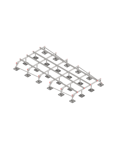Опорная конструкция для установки оборудования TECHNORAPTOR STEELFOOT 2500х5000 КМ-профиль (KM-TR-STF-SSEI-2500-5000) в Благовещенске Системы видеонаблюдения Pintop.ru