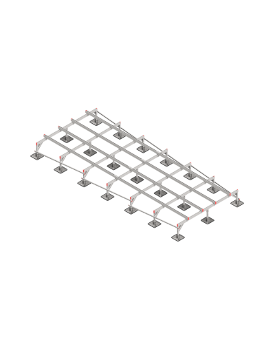 Опорная конструкция для установки оборудования TECHNORAPTOR STEELFOOT 2500х6000 КМ-профиль (KM-TR-STF-SSEI-2500-6000) в Благовещенске Системы видеонаблюдения Pintop.ru