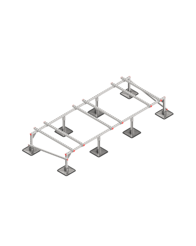 Опорная конструкция для установки оборудования TECHNORAPTOR STEELFOOT 3000х1200 тип 1 КМ-профиль (KM-TR-STF-SSEI-3000-1200-1) в Благовещенске Системы видеонаблюдения Pintop.ru