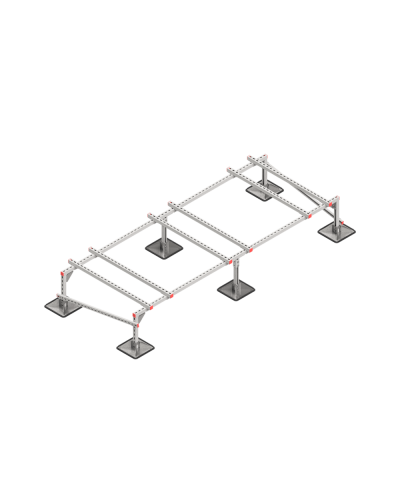 Опорная конструкция для установки оборудования TECHNORAPTOR STEELFOOT 3000х1200 тип 2 КМ-профиль (KM-TR-STF-SSEI-3000-1200-2) в Благовещенске Системы видеонаблюдения Pintop.ru