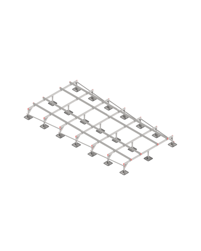 Опорная конструкция для установки оборудования TECHNORAPTOR STEELFOOT 3000х6000 тип 1 HD КМ-профиль (KM-TR-STF-SSEI-3000-6000-1 HD) в Благовещенске Системы видеонаблюдения Pintop.ru
