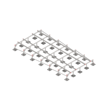 Опорная конструкция для установки оборудования TECHNORAPTOR STEELFOOT 3000х6000 тип 2 КМ-профиль (KM-TR-STF-SSEI-3000-6000-2)