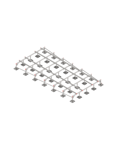 Опорная конструкция для установки оборудования TECHNORAPTOR STEELFOOT 3000х6000 тип 2 HD КМ-профиль (KM-TR-STF-SSEI-3000-6000-2 HD) в Благовещенске Системы видеонаблюдения Pintop.ru