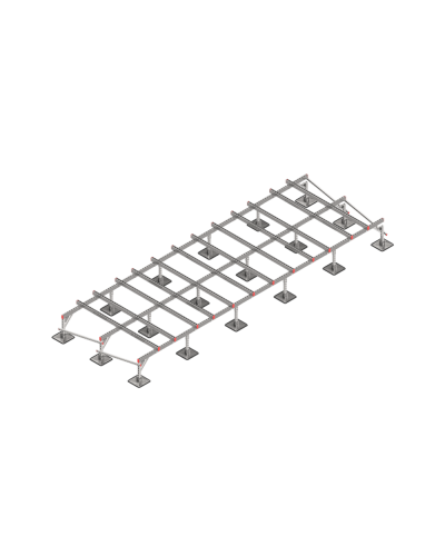 Опорная конструкция для установки оборудования TECHNORAPTOR STEELFOOT 6000х2000 HD КМ-профиль (KM-TR-STF-SSEI-6000-2000 HD) в Благовещенске Системы видеонаблюдения Pintop.ru