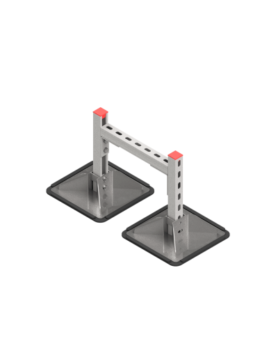 Опорная конструкция для горизонтальных прямоугольных воздуховодов и металлических лотков кабеленесущих систем TECHNORAPTOR STEELFOOT 350х500 КМ-профиль (KM-TR-STF-SSHRAD-350-500) в Благовещенске Системы видеонаблюдения Pintop.ru