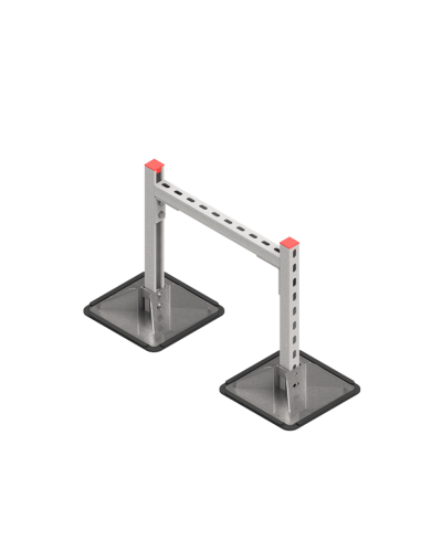 Опорная конструкция для горизонтальных прямоугольных воздуховодов и металлических лотков кабеленесущих систем TECHNORAPTOR STEELFOOT 500х500 HD КМ-профиль (KM-TR-STF-SSHRAD-500-500 HD) в Благовещенске Системы видеонаблюдения Pintop.ru