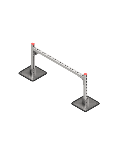 Опорная конструкция для горизонтальных прямоугольных воздуховодов и металлических лотков кабеленесущих систем TECHNORAPTOR STEELFOOT 1000х500 HD КМ-профиль (KM-TR-STF-SSHRAD-1000-500 HD) в Благовещенске Системы видеонаблюдения Pintop.ru