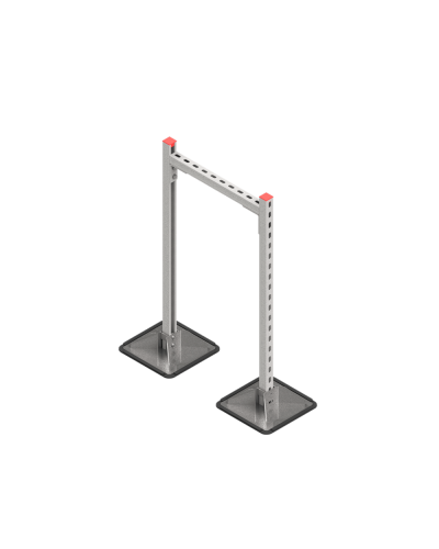 Опорная конструкция для горизонтальных прямоугольных воздуховодов и металлических лотков кабеленесущих систем TECHNORAPTOR STEELFOOT 500х1000 HD КМ-профиль (KM-TR-STF-SSHRAD-500-1000 HD) в Благовещенске Системы видеонаблюдения Pintop.ru
