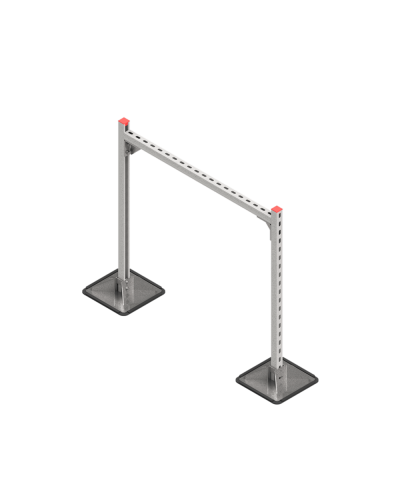 Опорная конструкция для горизонтальных прямоугольных воздуховодов и металлических лотков кабеленесущих систем TECHNORAPTOR STEELFOOT 1000х1000 HD КМ-профиль (KM-TR-STF-SSHRAD-1000-1000 HD) в Благовещенске Системы видеонаблюдения Pintop.ru