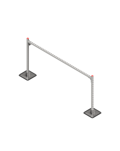 Опорная конструкция для горизонтальных прямоугольных воздуховодов и металлических лотков кабеленесущих систем TECHNORAPTOR STEELFOOT 2000х1000 HD КМ-профиль (KM-TR-STF-SSHRAD-2000-1000 HD) в Благовещенске Системы видеонаблюдения Pintop.ru