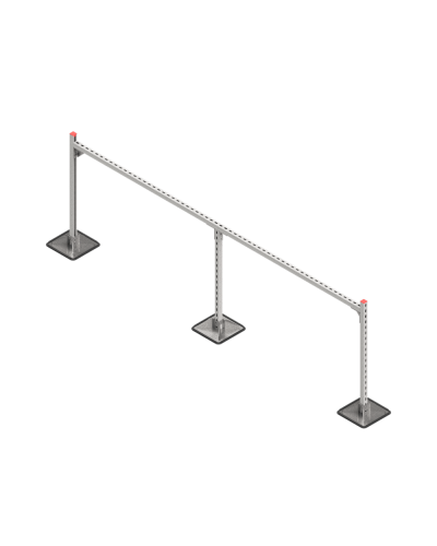 Опорная конструкция для горизонтальных прямоугольных воздуховодов и металлических лотков кабеленесущих систем TECHNORAPTOR STEELFOOT 3000х1000 HD КМ-профиль (KM-TR-STF-SSHRAD-3000-1000 HD) в Благовещенске Системы видеонаблюдения Pintop.ru