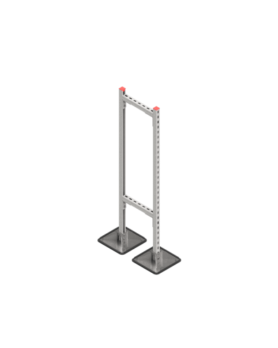 Опорная конструкция для горизонтальных прямоугольных воздуховодов и металлических лотков кабеленесущих систем TECHNORAPTOR STEELFOOT 350х1500 HD КМ-профиль (KM-TR-STF-SSHRAD-350-1500 HD) в Благовещенске Системы видеонаблюдения Pintop.ru