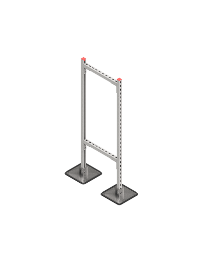Опорная конструкция для горизонтальных прямоугольных воздуховодов и металлических лотков кабеленесущих систем TECHNORAPTOR STEELFOOT 500х1500 HD КМ-профиль (KM-TR-STF-SSHRAD-500-1500 HD) в Благовещенске Системы видеонаблюдения Pintop.ru