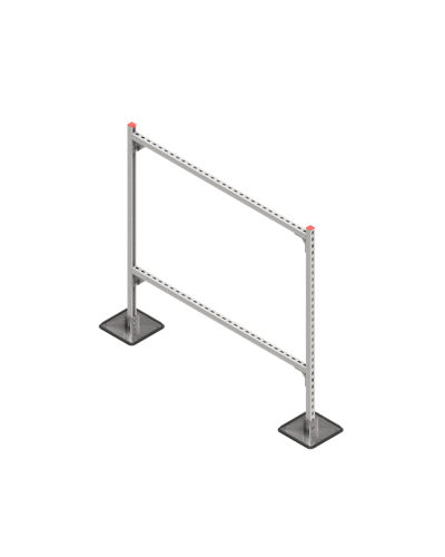 Опорная конструкция для горизонтальных прямоугольных воздуховодов и металлических лотков кабеленесущих систем TECHNORAPTOR STEELFOOT 1500х1500 HD КМ-профиль (KM-TR-STF-SSHRAD-1500-1500 HD) в Благовещенске Системы видеонаблюдения Pintop.ru