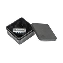 Коробка распред. двухкомп. (HF) 80х80х40 черная Промрукав (PR80.0169)