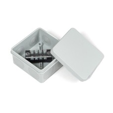 Коробка распред. двухкомп. (HF) 80х80х40 серая Промрукав (PR80.0168)