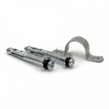 Комплекты для крепления ОКЛ с использованием дюбеля Молли М4х32 и скобы СМД 21-22 (100 шт) Промрукав