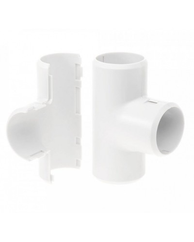 Тройник разборный белый д25 (30шт/300шт уп/кор) Промрукав (PR.07325б) в Благовещенске Повороты, муфты, тройники Pintop.ru