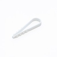 Дюбель-хомут для круглого кабеля d19-25 мм белый (10шт) Промрукав (PR08.6949)