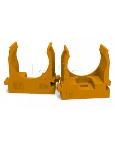 Крепеж-клипса для труб для монтажного пистолета оранжевая д25 (100шт/700шт уп/кор) Промрукав (PR13.0153) в Благовещенске Держатели, клипсы, скобы Pintop.ru