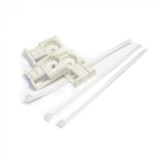 Комплекты крепления площадка для прямого монтажа белая со стяжкой 2,5х100 мм (100 шт) Промрукав (PR13.02512)