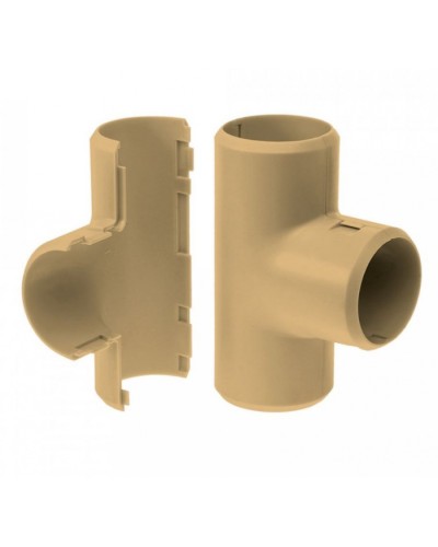 Тройник разборный сосна д32 (1шт/200шт уп/кор) Промрукав (PR13.0254) в Благовещенске Повороты, муфты, тройники Pintop.ru