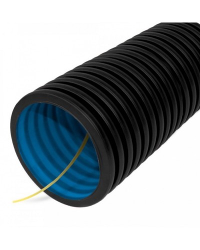 Труба гофрированная двустенная ПНД гибкая тип 450 (SN12) с/з черная д90 (50м/уп) Промрукав (PR15.0143) в Благовещенске Труба гофрированная Pintop.ru
