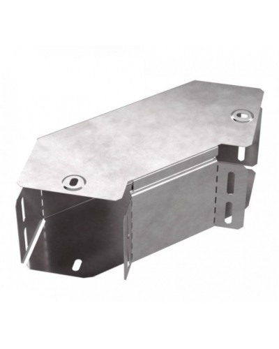 Угол горизонтальный 90 градусов с крышкой Стандарт 100х100 Промрукав (PR16.0413) в Благовещенске Аксессуары для кабель-канала Pintop.ru