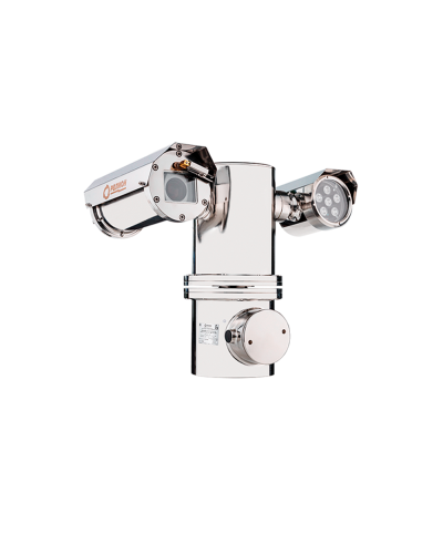 Взрывозащищенный термокожух на поворотной платформе для IP видеокамеры с ИК подсветкой Релион-PTZ-Exd-Н-В-ИК-СО 48В в Благовещенске Системы видеонаблюдения Pintop.ru