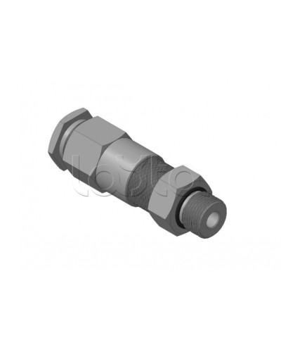 Кабельный ввод для бронированного кабеля с двойным уплотнением, резьбой G1/2, внешним диаметром кабеля D=8-12 мм и проходным диаметром кабеля d=4-8 мм Спектрон КВБ-12/8-2У-М-G1/2 в Благовещенске Аксессуары для кабель-канала Pintop.ru