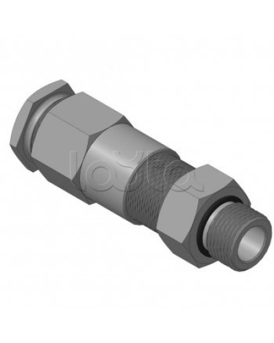 Кабельный ввод для бронированного кабеля с двойным уплотнением резьбой G1/2, внешним диаметром кабеля D=11-15 мм и проходным диаметром кабеля d=6-10 мм Спектрон КВБ-15/10-2У-М-G1/2 в Благовещенске Аксессуары для кабель-канала Pintop.ru