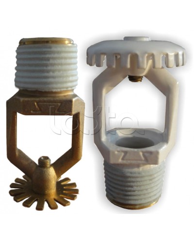 Ороситель дренчерный водяной и пенный Спецавтоматика ДУО0-РВд0,60-R1/2/В3-SU-К115 (белый) (RAL 9016) в Благовещенске Оросители Pintop.ru