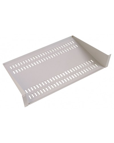 Полка перфорированная консольная 400мм 2U ЦМО МС-40-9005 в Благовещенске Полки для шкафов и стоек Pintop.ru