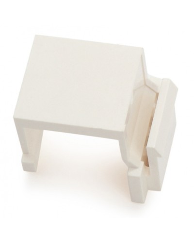 Вставка-заглушка формата Keystone Jack, белая Hyperline (KJ1-BL-WH) в Благовещенске Патч-корды и пигтейлы Pintop.ru